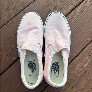 Vans Pink Slip-On Shoes